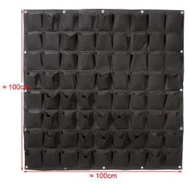 ফেল্ট ফ্যাব্রিক ফ্লাওয়ার ঝুলন্ত ওয়াল প্লান্টার ব্যাগ